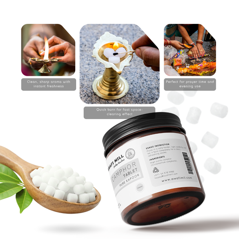 Camphor Tablets | Kapoor | Solid Aromatic Incense