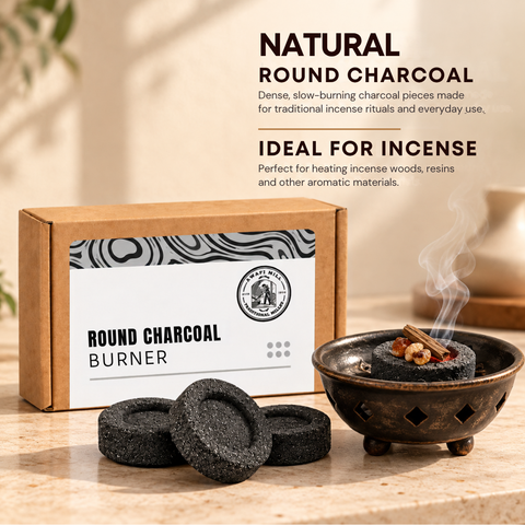 Round Charcoal Tablets | Incense Burner Discs
