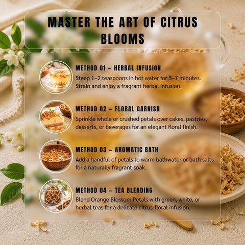 Orange Blossom Petals | Zahr Al Naranj | Citrus aurantium