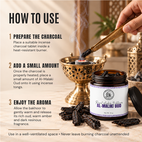 Al-Malaki Oud | Royal Amber & Dark Resin Bakhoor