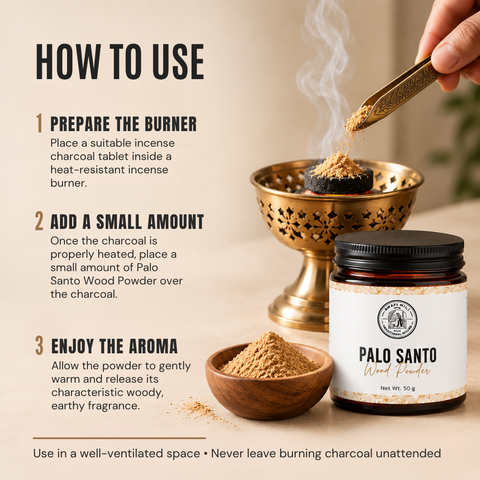 Palo Santo Wood Powder | Bursera graveolens