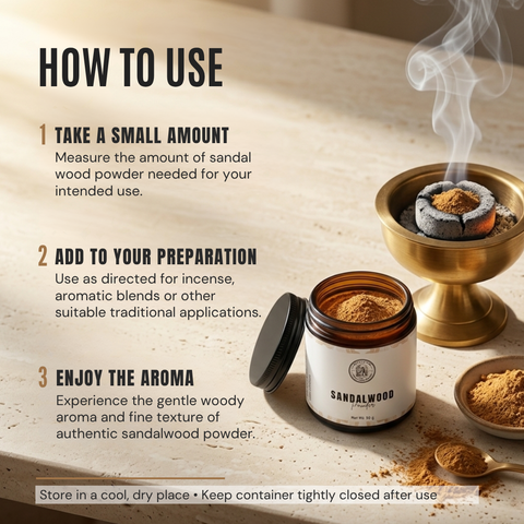 Sandalwood Powder | Chandan Wood | Santalum album