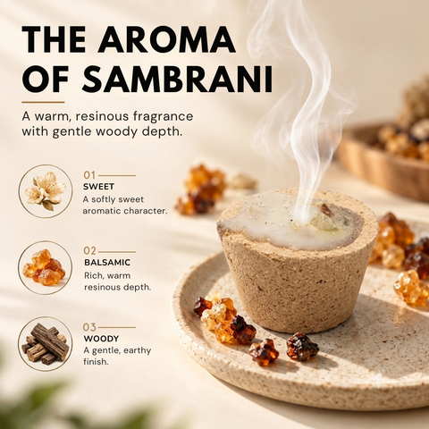 Brown Sambrani Dhoop Cups | Ready-to-Burn Resin Incense