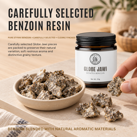 Globe Jawi Incense | Benzoin Resin Chunks