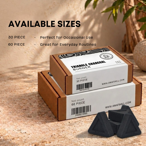 Triangle Charcoal Tablets | Incense Burner Charcoal
