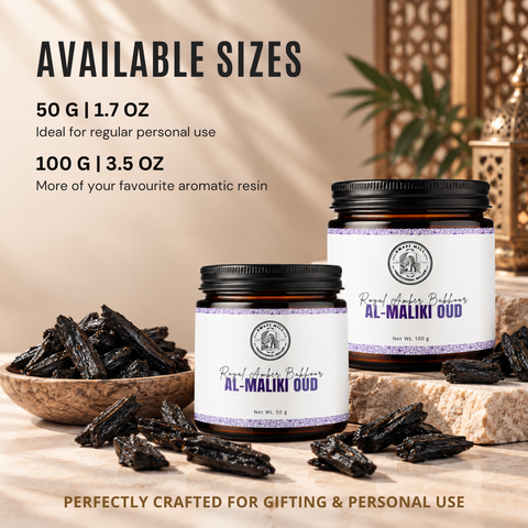Al-Malaki Oud | Royal Amber & Dark Resin Bakhoor