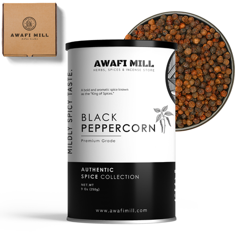 Black Pepper (Whole Peppercorns, Piper nigrum) | Bold, Fruity Heat for Fresh Grinding