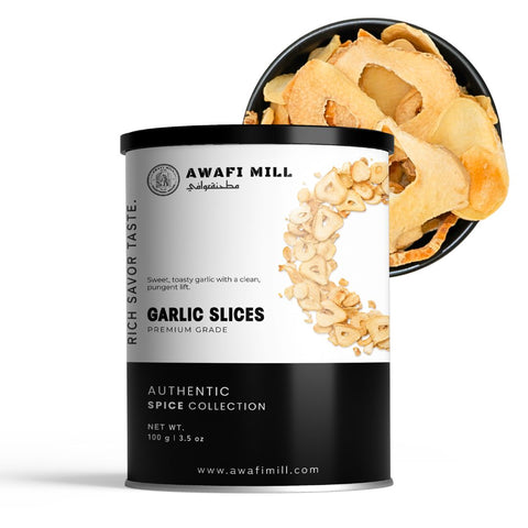 Dried Garlic Slices | Lahsun | Allium sativum