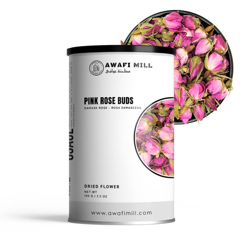 Pink Rose Buds (Damask Rose) - Rosa Damascena