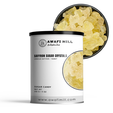 Saffron Rock Candy | Nabat Zaferani | Saffron Sugar Crystals
