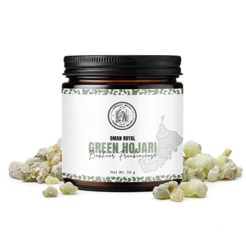 Omani Royal Green Hojari Frankincense | Bakhoor Grade