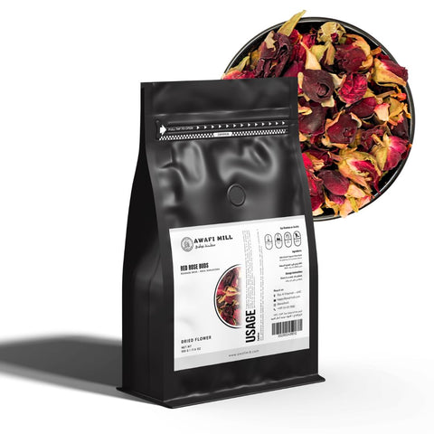 Red Rose Buds (Damask Rose) - Rosa Damascena