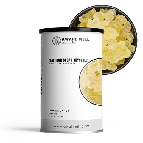 Saffron Rock Candy | Nabat Zaferani | Saffron Sugar Crystals