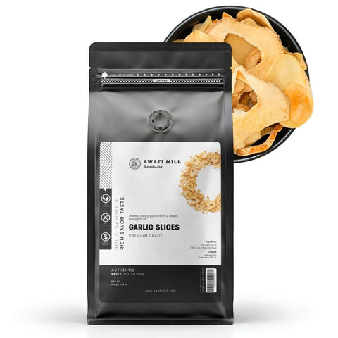 Dried Garlic Slices | Lahsun | Allium sativum