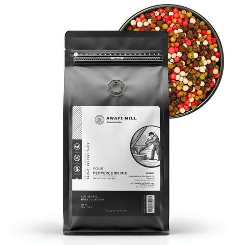 Four Peppercorn Mix | Black, White, Green & Pink Peppercorns