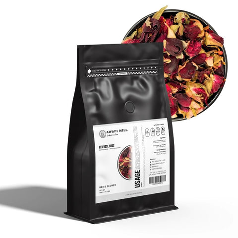 Red Rose Buds (Damask Rose) - Rosa Damascena
