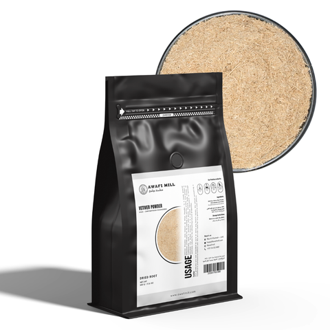 Vetiver Powder (Khus Powder) - Chrysopogon Zizanioides