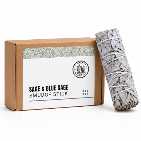 White Sage with Blue Sage Smudge Stick | Dual Sage Bundle
