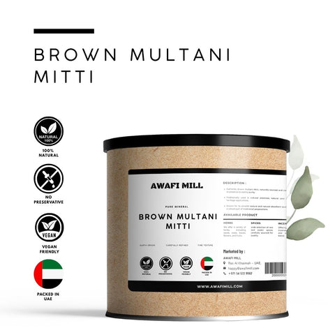 Multani Mitti Brown (Kali Mitti) - Brown Fuller’s Earth