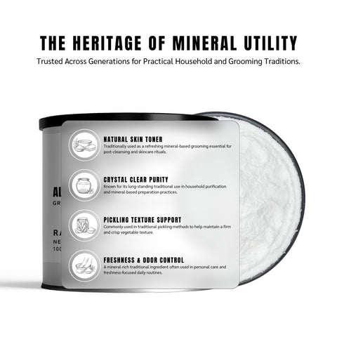 Alum Powder (Ground Shabba) - Potassium Alum