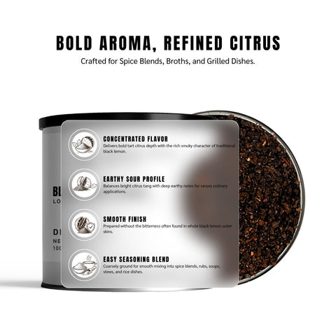 Black Lemon Powder (Loomi Powder) - Citrus Latifolia