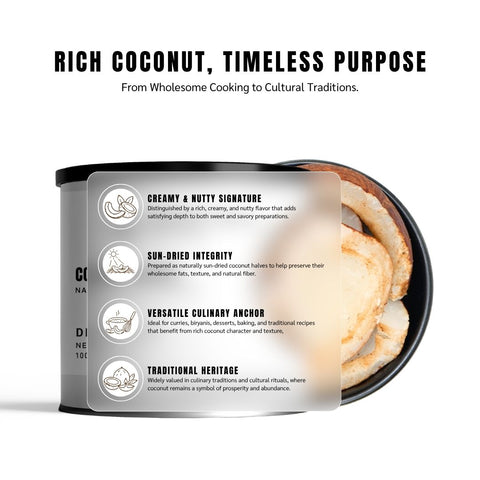 Coconut Halves (Nariyal) - Cocos Nucifera