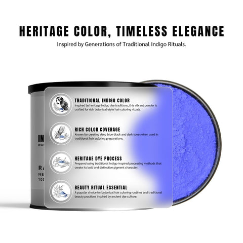 Indigo Dye Powder (Fine-Milled Wasma) - Indigofera Tinctoria