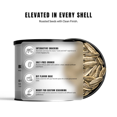 Roasted Sunflower Seeds (Unsalted, In-Shell) – Helianthus annuus