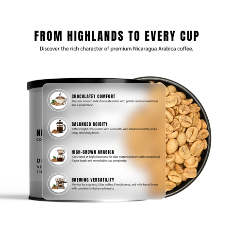 Nicaragua Green Coffee Beans | Whole Unroasted Coffee Beans