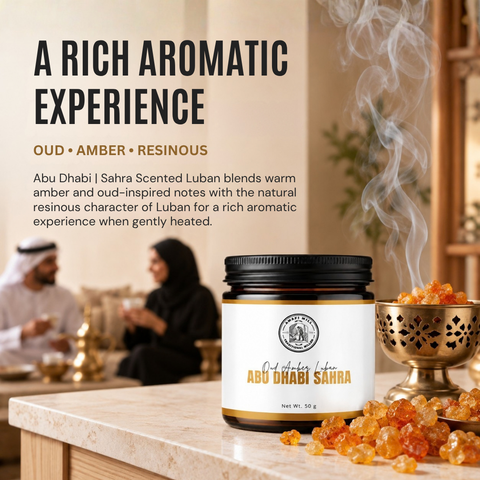 Abu Dhabi Sahra Scented Luban | Oud & Amber