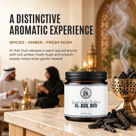 Al-Asil Oud | Spiced Amber & Fresh Musk Bakhoor