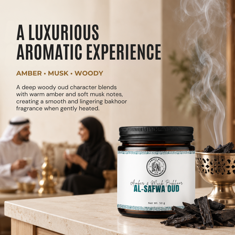 Al-Safwa Oud | Amber & Musk Bakhoor Oud