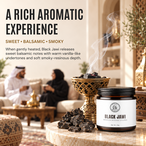 Black Jawi Incense | Jawi Aswad Benzoin Chunks