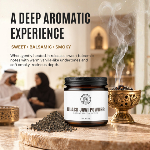 Black Jawi Powder | Jawi Aswad Benzoin Incense Powder