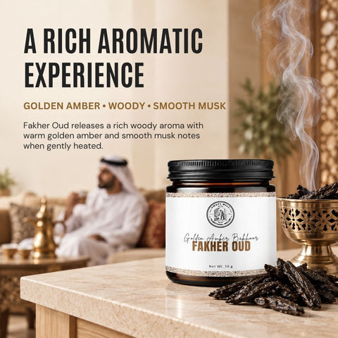 Fakher Oud | Golden Amber & Smooth Musk Bakhoor