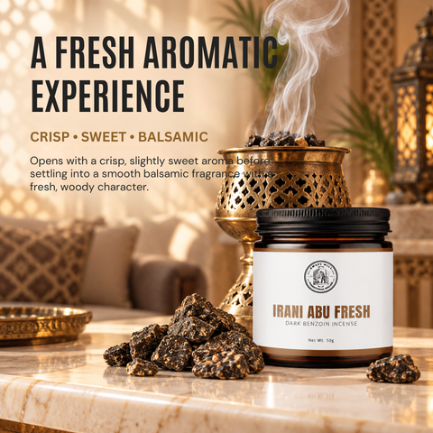 Irani Abu Fresh Jawi Incense | Dark Benzoin Chunks