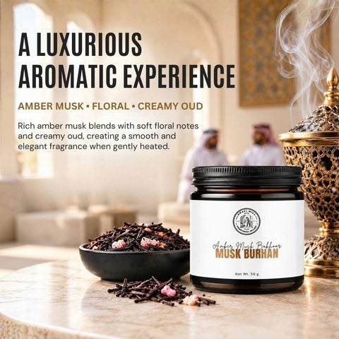 Musk Burhan Oud Bakhoor | Amber Musk, Florals & Creamy Oud