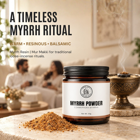Myrrh Resin Powder | Mur Makki | Commiphora myrrha