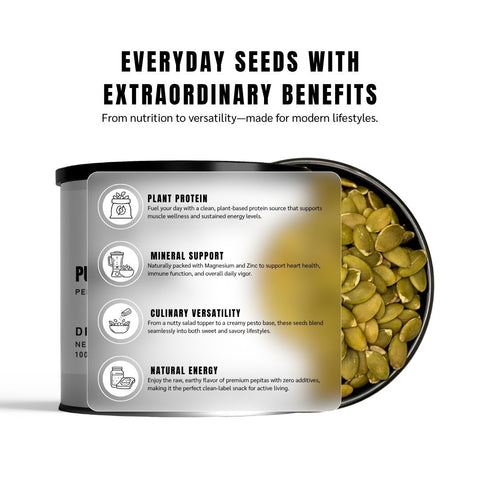 Pumpkin Seeds (Pepitas – Green Kernels) – Cucurbita pepo