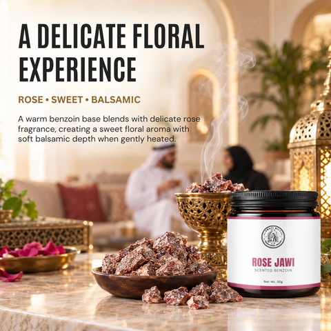 Rose Jawi Incense | Rose-Scented Benzoin Blend