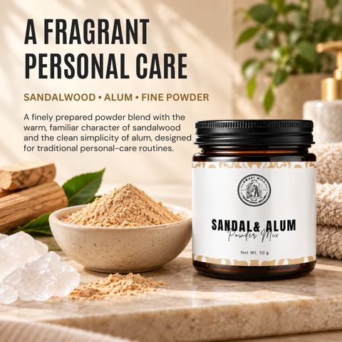Sandalwood & Alum Powder | Fragrant Personal Care Powder