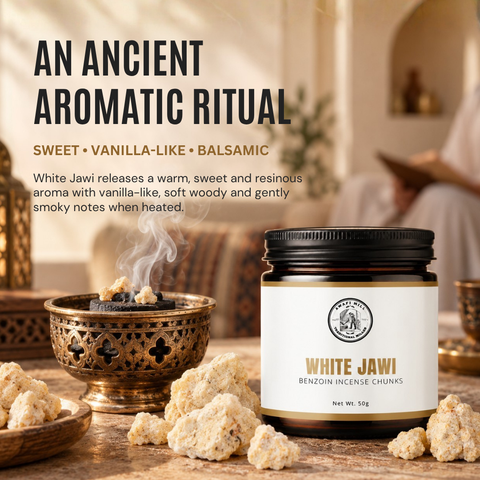 White Jawi Incense | Jawi Abyad Benzoin Resin Chunks