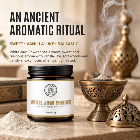 White Jawi Powder | Jawi Abyad Benzoin Incense