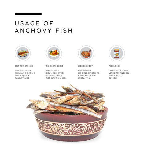Nethili (White Anchovies) - Stolephorus