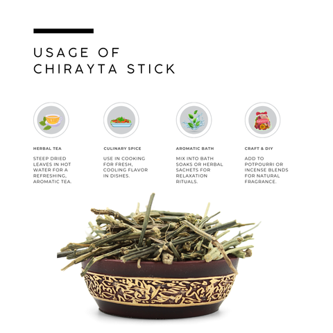 Chirayta Bitter Stick (Kiratatikta) - Swertia Chirayita