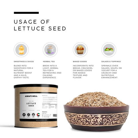 Lettuce Seeds (Tukhm-e-Kahu) – Lactuca sativa
