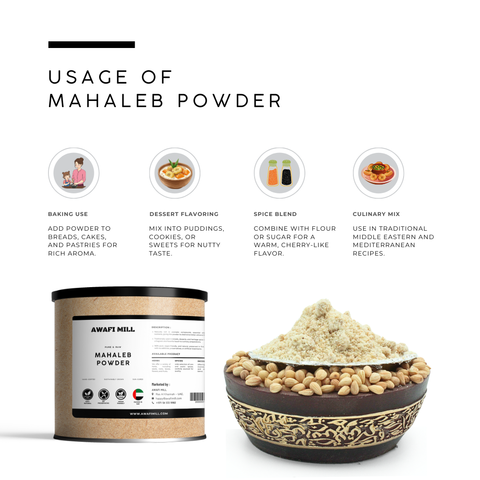 Mahaleb Seed Powder (Mahleb / Mahlab) – Prunus mahaleb