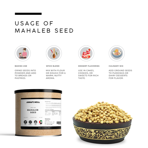 Mahaleb Seeds (Mahleb / Mahlab / Mahlepi) – Prunus mahaleb