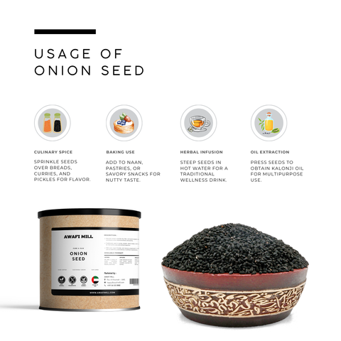 Onion Seeds (Kalonji / Black Seed) – Nigella sativa