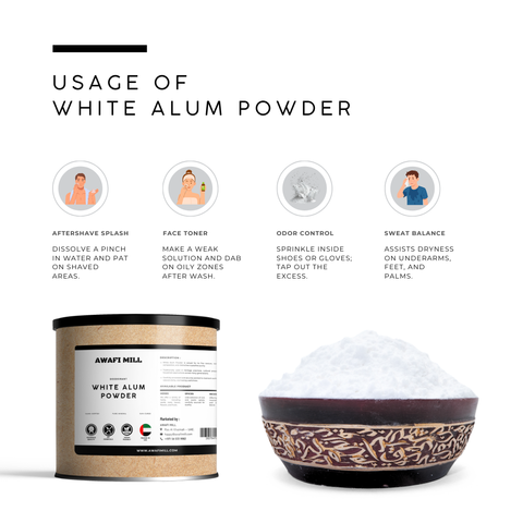 White Alum Stone Powder | Deodorant
